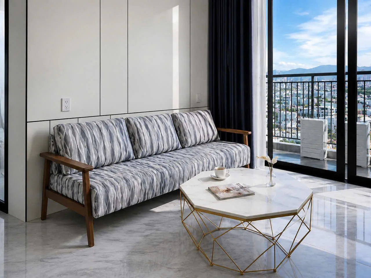 Cho thuê căn hộ 2 phòng ngủ The Vista Residence, 76 m², view thành phố, tầng giữa, 846 USD/tháng